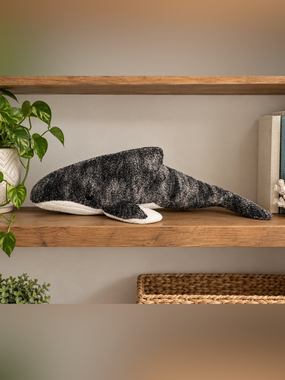 NWT Douglas The Cuddle Toy Grey Whale Plush Toy